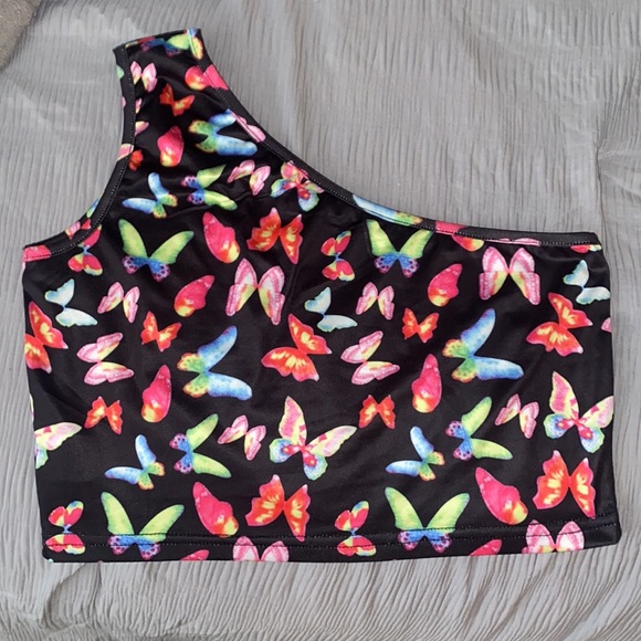 Shein Butterfly crop top - Picture 2 of 2